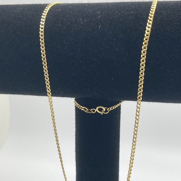 22 inch,14K Gold Curb Cuban Chain Necklace - Picture 7 of 17